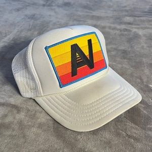 White Aviator Nation Trucker Hat